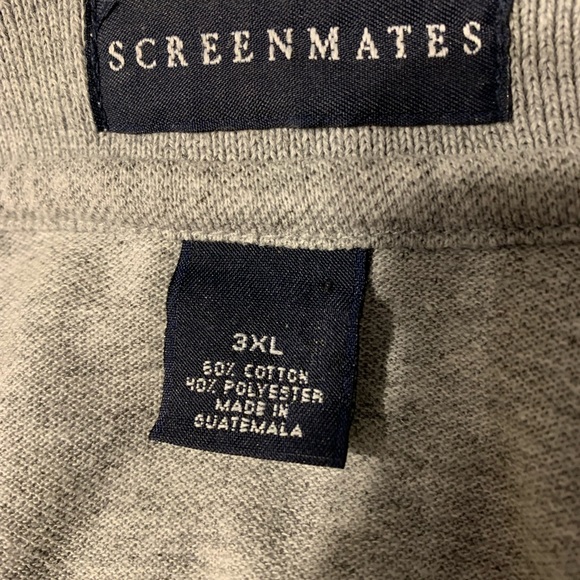 Screenmates Caterpillar Short Sleeve Mens Polo Shirt Size 3xl Gray - Picture 11 of 12
